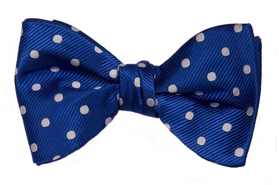 Milroy's Tuxedos - Royal Blue White Polka Dot