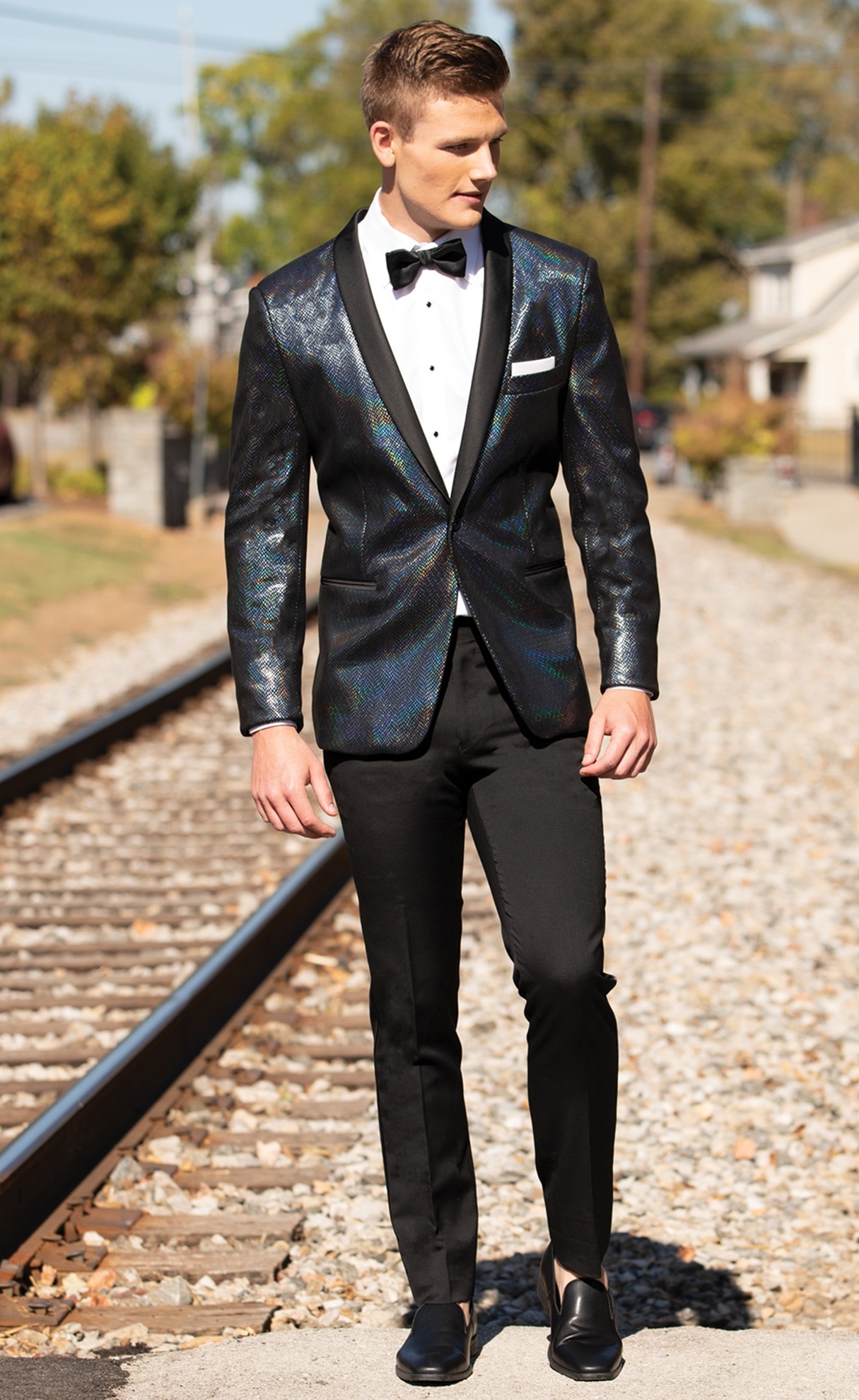 Milroy's Tuxedos Dylan Dragon Scale Suede Tuxedo